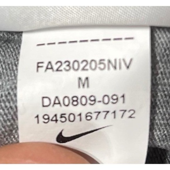 Nike Jogger Sweatpants Boys Medium Gray Fleece Athletic Lounge Pants - Picture 5 of 9